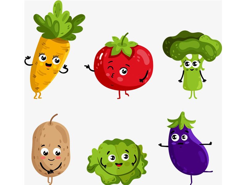 Dibujo frutas y verduras