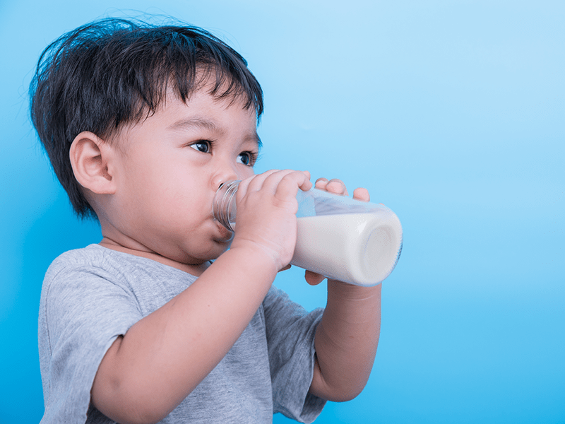 Les enfants et le lait