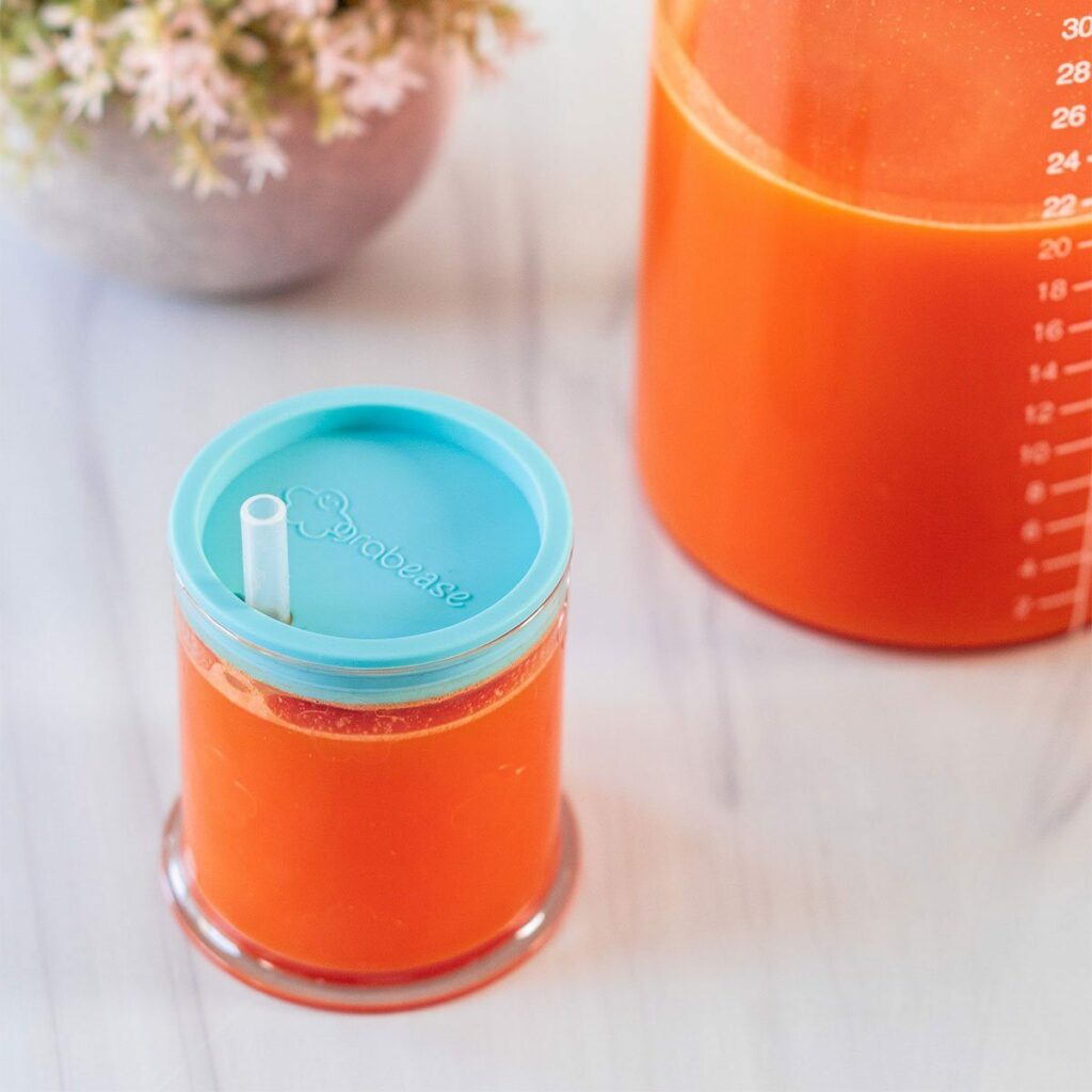 tasse verre bébé paille