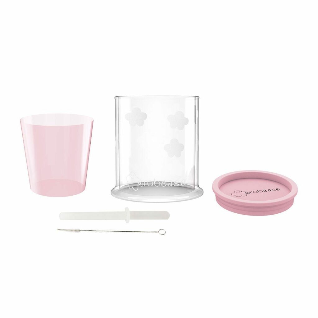 tasse verre bébé paille