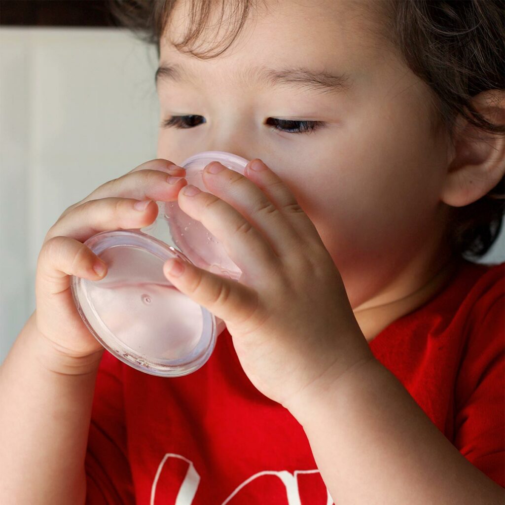 tasse verre bébé paille