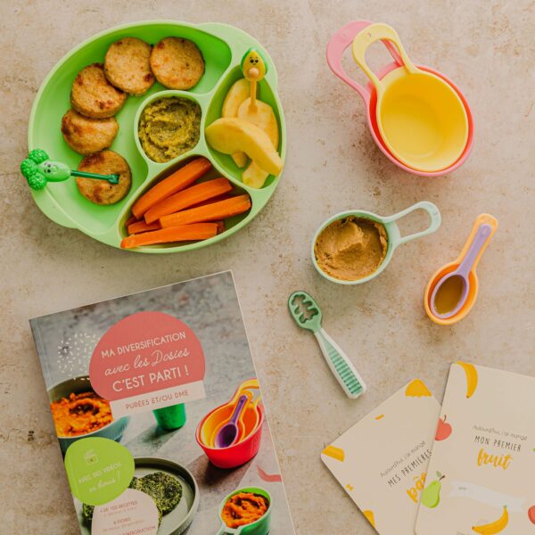 Assiette compartimentée silicone  Natural - Mushie - Sundays Kids Store
