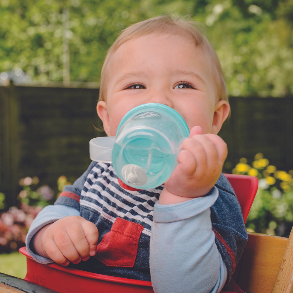 Tasse anti fuites avec paille - Bambini - 12 mois+ Couleur Bleu