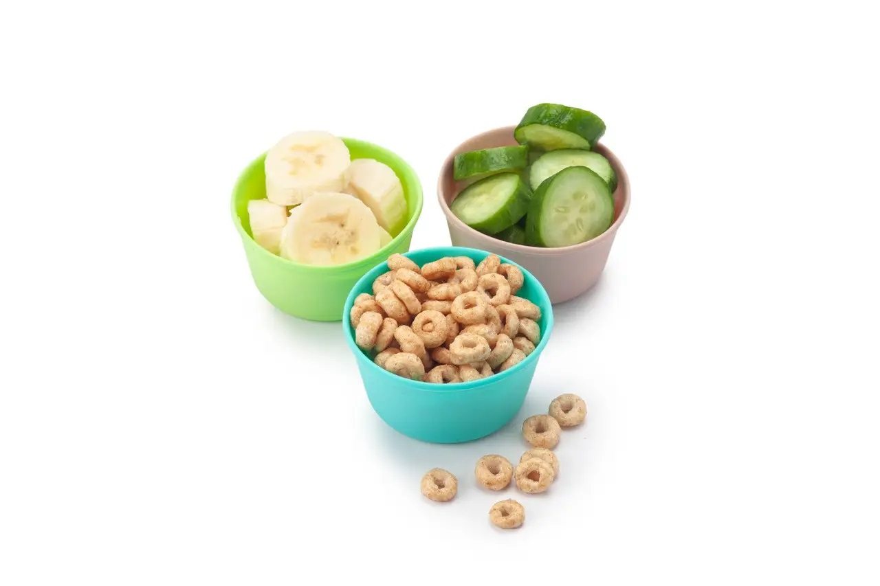 Plateaux De Congélation Pour Bébé - 2x7 Compartiments Avec Couvercles - Silicone Alimentaire - Gris Et Rose