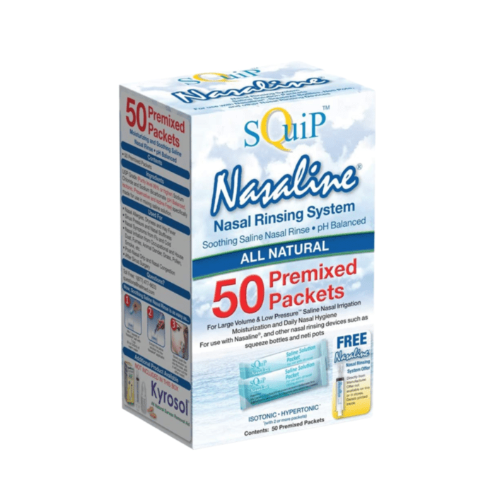 Nasaline - 50 sachets de solution saline - Ma Petite Assiette