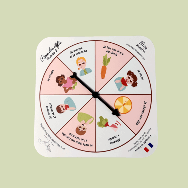 Roue des défis petit mangeur - Niveau 2